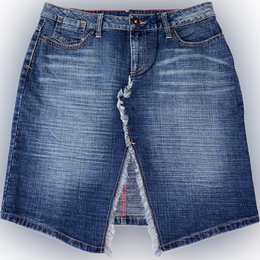 Vintage Y2K Bongo Asymmetrical Denim Skirt